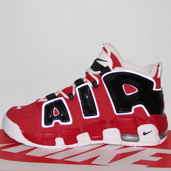 Nike Air More Uptempo GS Basketball Shoes 6Y 6.5Y Womens 8 Bulls - Picture 3 of 6